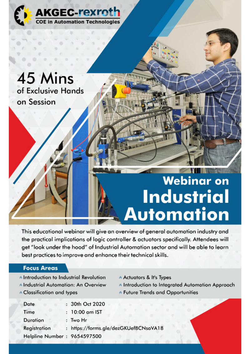 WEBINAR – Industrial Automation for Baba Farid Group of Institutions, Bhatinda